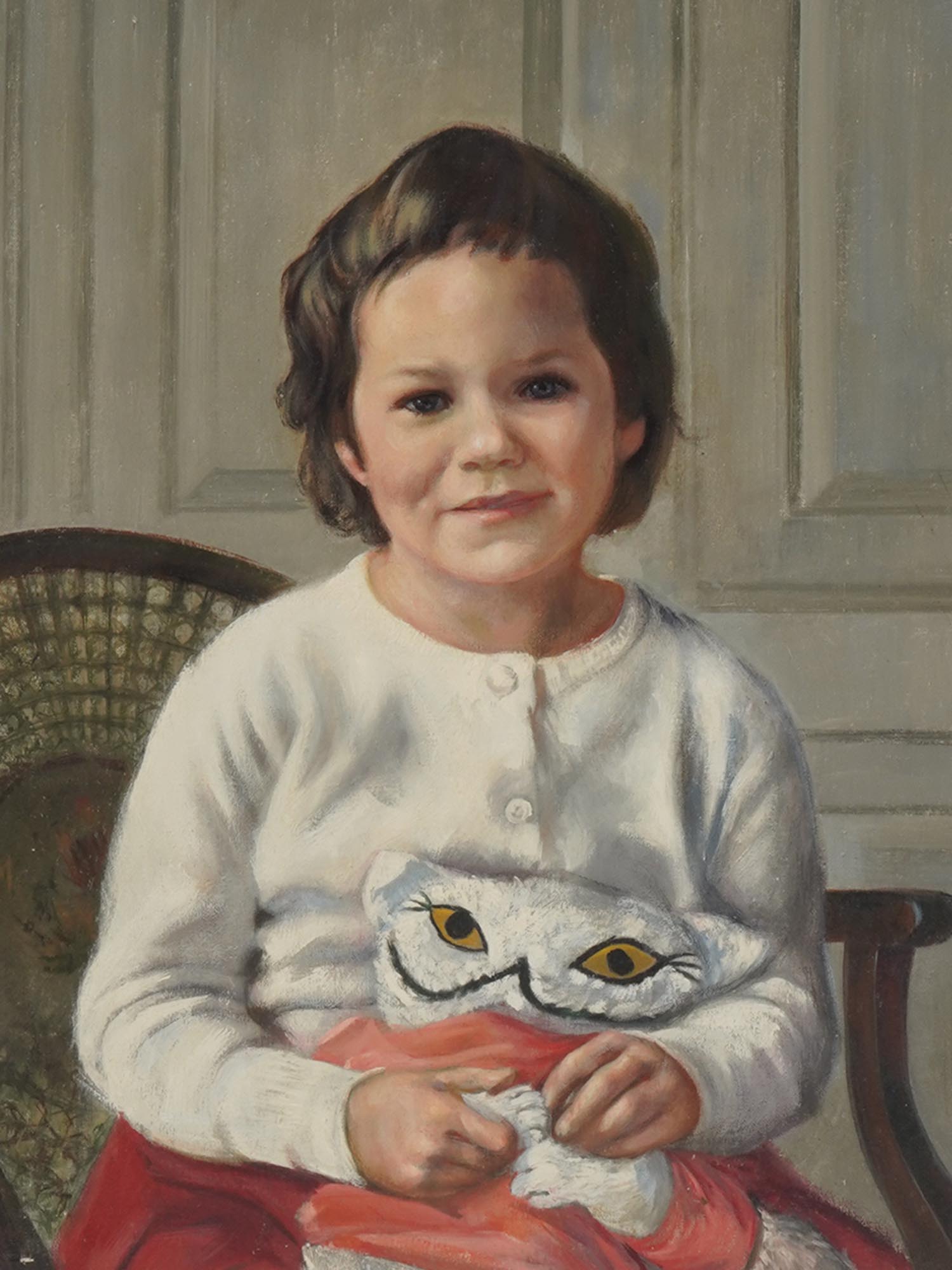 PORTRAIT OF A CHILD PAINTING BY FURMAN J. FINCK PIC-1